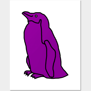 Purple Penguin Posters and Art